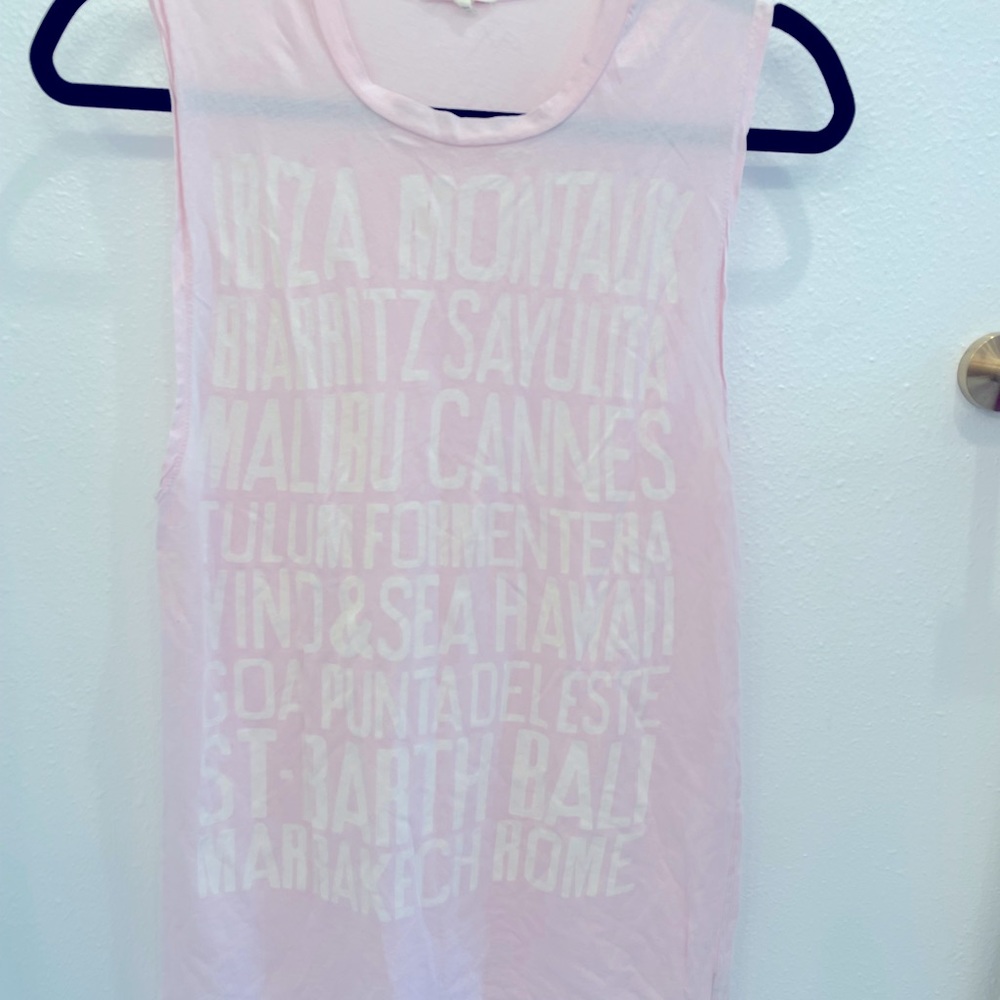 Like new Sundry pink muscle tank! Size 1